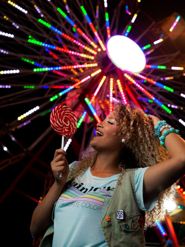 Ensaio Feminino no Parque de Diversão