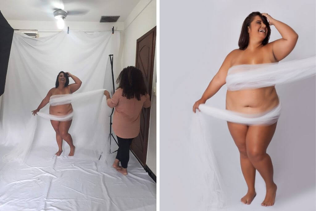 Making Of de Ensaio Sensual Plus Size