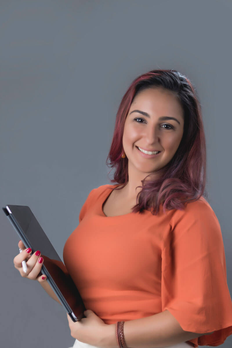 Retrato profissional de vendedora